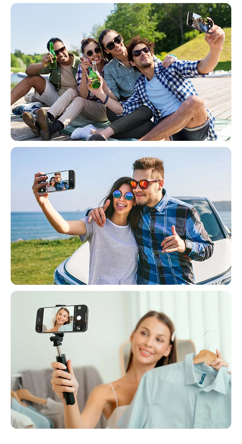 Newest A2 Wireless Real-time Magnetic Phone Monitor Screen Using Rear Camera for Selfie Vlog Live Stream Phone Mirroring