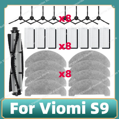 Compatible For Viomi S9 Main Side Brush Mop Cloth Hepa Filter Dust Bag Accessories Replacement Spare Parts