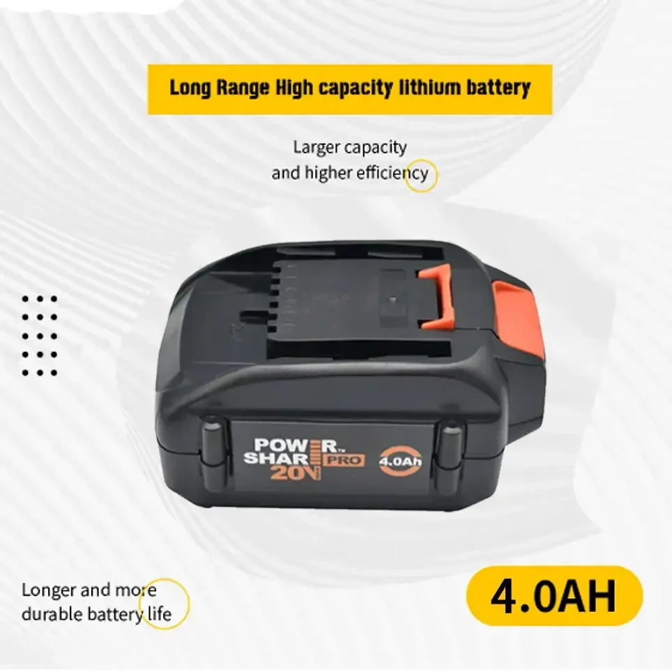 For WORX brand new genuine WA3578 - PowerShare 20V 4.0AH/5.0AH/6.0AH lithium-ion large-capacity battery