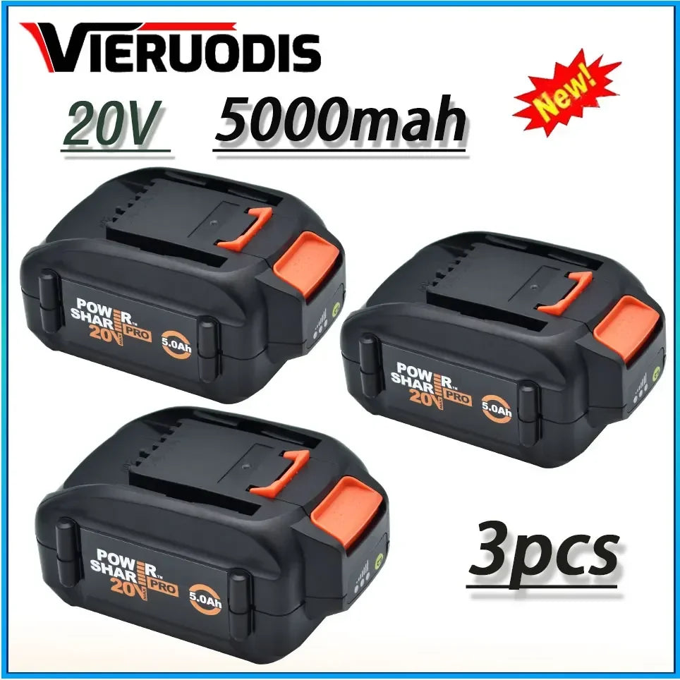 For WORX brand new genuine WA3578 - PowerShare 20V 4.0AH/5.0AH/6.0AH lithium-ion large-capacity battery