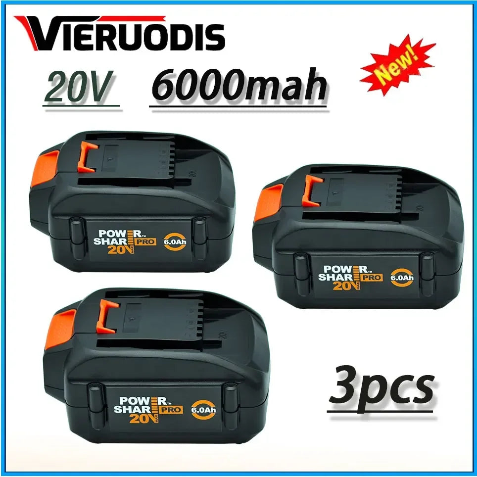 For WORX brand new genuine WA3578 - PowerShare 20V 4.0AH/5.0AH/6.0AH lithium-ion large-capacity battery