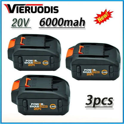 For WORX brand new genuine WA3578 - PowerShare 20V 4.0AH/5.0AH/6.0AH lithium-ion large-capacity battery